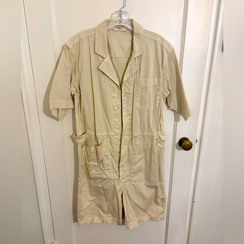 Alex Mill Standard Short Jumpsuit in Cotton Twill